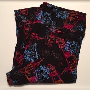 LulaRoe Black Lighthouse Leggings